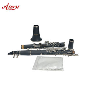 Vente en gros prix d'usine de <span class=keywords><strong>clarinette</strong></span> en bakélite noire allemagne turquie logo18 touches G ton instrument de musique à vent professionnel - Product Image 3