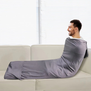 Sac <span class=keywords><strong>de</strong></span> couchage <span class=keywords><strong>de</strong></span> <span class=keywords><strong>voyage</strong></span> pour enfant 185x50cm, style enveloppe, en polyester, garnissage en <span class=keywords><strong>duvet</strong></span> <span class=keywords><strong>de</strong></span> canard, avec capuche, pieds exposés, design élastique - Product Image 6