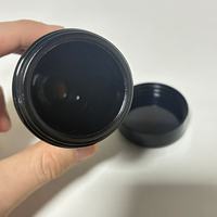 Botol Kaca Kemasan Bunga UV Hitam 100ml dengan Tutup Sekrup Bakelite Hitam