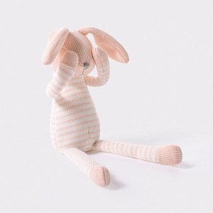 Muñeco de Peluche Conejo Rosa, Juguete Tejido, Animal de Peluche Lindo, Relleno de Algodón PP, <span class=keywords><strong>20</strong></span>-30cm, Venta al por Mayor para Bebés - Product Image 3