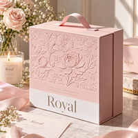 Boîte cadeau en carton pliable personnalisée de luxe, solution d'emballage écologique pour les marques de cosmétiques et de vêtements