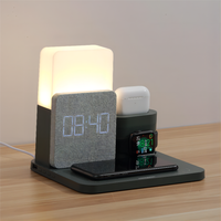 Bestseller Produkte Großhandel benutzer definierte LED digitale Wecker 3 in 1 schnelle drahtlose Ladegerät Handy Ladegerät Licht