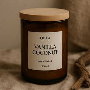 AIKUN Supplier OEM Factory Natural Glass Jar Personalized Scented Candle for Bedroom Ambience Office Home Decoration - Product Image 5