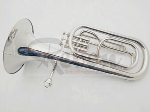 Weifang Rebon <span class=keywords><strong>Tuba</strong></span> Baritono in Si♭ in Alpacca con Custodia Morbida - Product Image 2