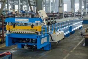 Tùy chỉnh sóng Roof Panel cuộn tạo thành máy nhà máy trực tiếp cho lợp ngói sản xuất máy móc - Product Image 3