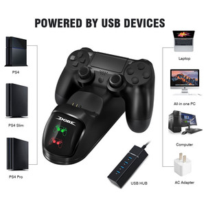 Cargador de soporte de estación de carga rápida con mango USB dual para <span class=keywords><strong>Ps4</strong></span>/<span class=keywords><strong>ps4</strong></span> Slim/<span class=keywords><strong>ps4</strong></span> Pro Game <span class=keywords><strong>Controller</strong></span> Gamepad Joystick <span class=keywords><strong>Dock</strong></span> Mount - Product Image 3