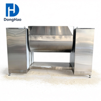 Machine de mélange de peinture à ruban 500L SUS304 à décharge automatique, chauffage électrique à chemise, anti-agglomération pour poudres