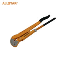 Pince à becs plats en matériau CRV de fabrication chinoise de qualité supérieure, tête de clé à pipe robuste, corps en orange mat sablé
