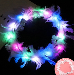 Diadema de Princesa con Corona de Tiara para Niñas, con Luces LED Intermitentes, para Fiestas de Carnaval, Navidad, Bodas, Cumpleaños, Cosplay, Aro de Pelo de Plástico - Product Image 2
