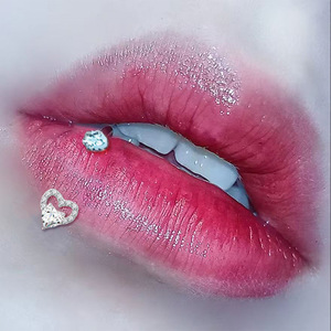 Piercing Labret Unisex <span class=keywords><strong>de</strong></span> Acero Inoxidable <span class=keywords><strong>de</strong></span> 4mm con Bola <span class=keywords><strong>de</strong></span> Cerámica Suave y Diseño <span class=keywords><strong>de</strong></span> Mariposa, Corazón, Abeja y Zirconia, Estilo Punk - Product Image 4