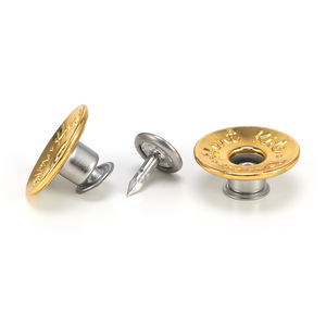 Botones y Remaches Metálicos para Jeans con Logotipo Personalizado, Botones de Aleación de Latón para Jeans, Pantalones y Chaquetas, Venta al por Mayor - Product Image 1