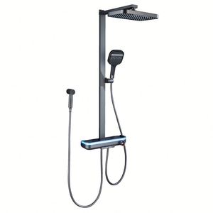 Sistema de Ducha Digital para Baño con Grifo en Color Gris Piano, 4 Funciones, Agua Fría y Caliente, Juego de Ducha Inteligente - Product Image 6