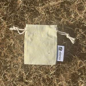 Nouveau sac à cordon en coton biologique biodégradable certifié GOTS, petit format, personnalisable avec étiquette, pour l'artisanat et les cadres photo - Product Image 5