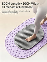 Tapis de massage des pieds en silicone antidérapant de haute qualité avec 13 grands aimants pour la réflexologie plantaire et l'utilisation sur tapis de course d'intérieur