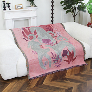 Cobertor de Jacquard de Alta Qualidade, Fino, Fornecimento Global por Atacado, Cobertor de Tapeçaria com Padrão Animal - Product Image 3