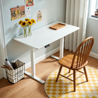Bureau intelligent portable et convertible PRORIALS pour chambre à coucher, bureau ergonomique en métal à hauteur réglable électrique à moteur unique pour la maison et le bureau