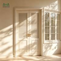 Porte à double battant SLS Modern Classic Cream, porte intérieure en bois de luxe pour villa et hôtel