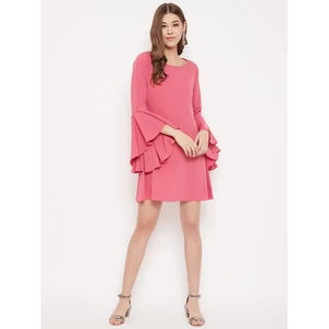 Vestido elegante personalizado OEM para mujer, con tela de algodón, diseño liso, ropa informal, vestido para mujer en venta por exportadores - Product Image 1