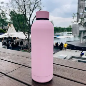 中国瑜伽供应商350 500 750毫升粉末涂层保温瓶不锈钢生态个性化保温瓶