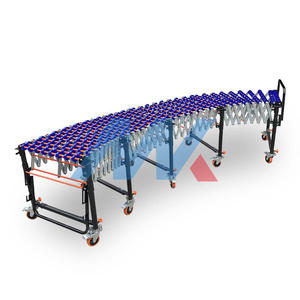 Ağır yerçekimiyle taşımalı makaralı konveyör paslanmaz çelik canlı büyük konteyner boşaltma zemin yükleme restoran rulo konveyör - Product Image 3