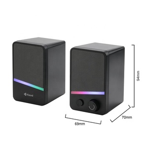 New Arrival Portable RGB Light Audio Home Subwoofer 3W*2 USB DC5V <strong>Wired</strong> Plastic Cabinet <strong>PC</strong> Mobile Phone <strong>Speaker</strong> for Computer - Product Image 6