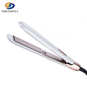 Peine de hierro plano <span class=keywords><strong>para</strong></span> mujer, la <span class=keywords><strong>mejor</strong></span> máquina alisadora de cabello de oro rosa, máquina alisadora de pelo iónica profesional - Product Image 5