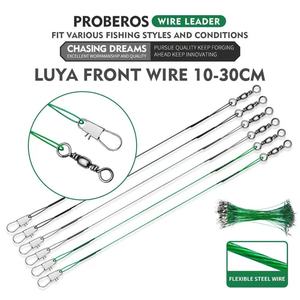 Semplice e Pratico: Lenza in Filo d'Acciaio da 3.9-11.8 pollici con Girella e Spinner, per la Pesca al Squalo e Accessori per la Pesca al Luccio - Product Image 5