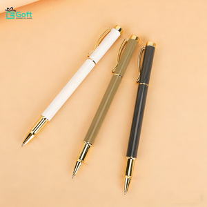 Ensemble de stylos gel style Morandi & corps en métal inoxydable & logo gravé au laser personnalisé & stylo cadeau pour affaires et publicité pour les signatures - Product Image 2