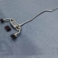 Système d'échappement pour BMW X3 G01 2.0T avec double système Valvetronic 4 sorties CatBack, tuyaux d'échappement polis en acier inoxydable SS304