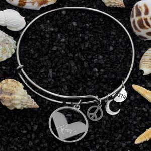 18k Gold Plated Elephant Hot Selling 316L Stainless <b>Steel</b> <b>Cable</b> Wire Adjustable Non Tarnish Jewelry Bangle With Charm Jewelry - Product Image 6