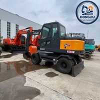 Mini-excavatrice d'occasion Xinyuan B75s, 95% neuve, avec godet de 0,25 m, poids opérationnel de 6,5 tonnes, moteur de 48 kW, livraison mondiale