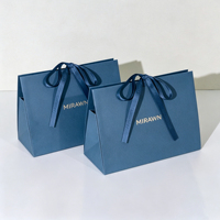 Sacs cadeaux de luxe personnalisés de haute qualité, sacs en papier pliables écologiques pour mariage et shopping, conception gratuite