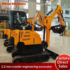 Excavatrice sur chenilles de petite taille exportée vers l'Amérique du Nord, chenilles 2.2, excavatrice agricole, vitesse élevée et basse, pelle rétro - Product Image 1