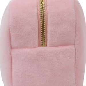 Custom DIY Winter Eco-Friendly Large Super Soft Velvet Zipper Lightweight Makeup Pouch Cosmetic Bag Travel Organizer Storage - Product Image 3