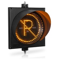 Lampu Lalu Lintas Vonders Dia.300mm(12 inci) Oranye Tanda Dilarang Parkir Lampu Lalu Lintas LED