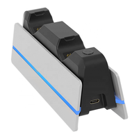 Station de charge stable pour deux manettes PS5 avec protection contre les surcharges et affichage LED pour manettes PS5 et PS5 Edge