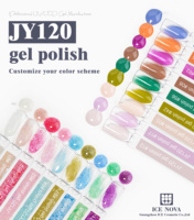 Ensemble de vernis gel ICE NOVA couleur violet, nouvelle tendance, sans HEMA, OEM/ODM, ensemble de vernis gel tendance, couleurs de gel solide pour nail art