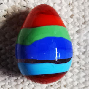 50x37mm gros oeuf fait à la main fleur marbre <span class=keywords><strong>verre</strong></span> 90 grammes forme d'oeuf billes <span class=keywords><strong>de</strong></span> <span class=keywords><strong>verre</strong></span> Six conception oeufs <span class=keywords><strong>de</strong></span> pâques jouet couleur galet billes - Product Image 3