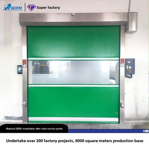 Tùy chỉnh nhanh PVC cán màn trập cửa chống bụi cách nhiệt với nhận dạng khuôn mặt quét mã Lift tự động hội thảo truy cập - Product Image 6