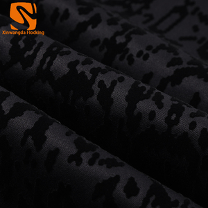 Geometric Printed Flocking Fabric For Car Interior Seat Cover Door Panel Auto Decoration Cloth