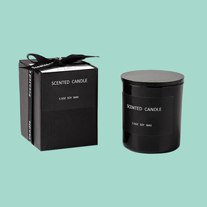 Candela Profumata all'Ingrosso <span class=keywords><strong>con</strong></span> Logo Personalizzato, Barattolo in Vetro Nero <span class=keywords><strong>con</strong></span> Coperchio in Legno, Candela in Cera di Soia alla Vaniglia, <span class=keywords><strong>Lavanda</strong></span>, Rosa, Decorazioni per la Casa - Product Image 2