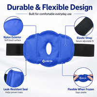 Enveloppe réutilisable pour genou avec gel chaud et froid, thérapie par compression pour la récupération après une opération de remplacement du genou