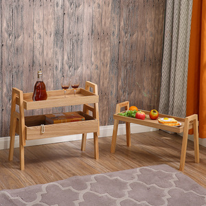 Solid Wood Multi Layer <b>Storage</b> <b>Rack</b> 3 Floors Standing Type Modern Durable Home <b>Kitchen</b> Balcony Use - Product Image 4