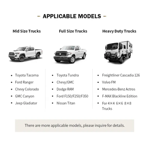 Lit de camion démontable Cabover Camper avec toboggan Camper pour camping en plein air pour camionnette - Product Image 6