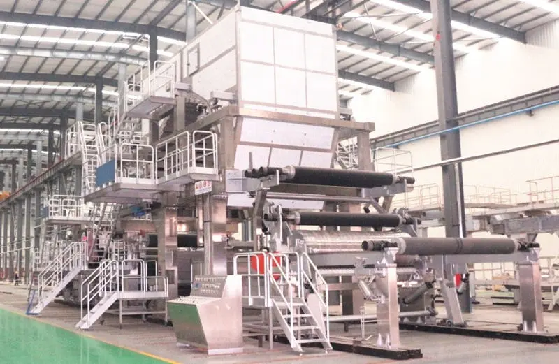 เครื่องทำกระดาษทิชชูห้องน้ำ1880มม. 5Ton ต่อวันสายการผลิตกระดาษชำระ