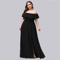 2025 grande taille col haut en mousseline de soie Maxi robe pour les femmes Style Simple couleur Pastel robe de plage ODM pour le bal mère mariée