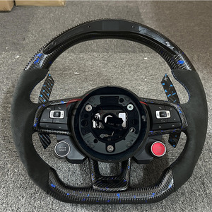 Volant en cuir et fibre de carbone à palettes magnétiques LED modifiées pour VW <span class=keywords><strong>Golf</strong></span> 7 <span class=keywords><strong>Golf</strong></span> 6 R 7 R Golf7 Mk7 <span class=keywords><strong>gti</strong></span> <span class=keywords><strong>7r</strong></span> - Product Image 6