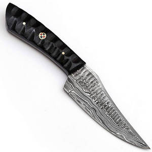 Cuchillo de Caza de Acero de Damasco Fabricado Profesionalmente para Campismo al Aire Libre, Hoja de Acero Inoxidable con Servicio OEM - Product Image 2