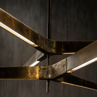 Luminaire suspendu de luxe léger pour hall d'hôtel, restaurant, éclairage intérieur, conception personnalisée, grand luminaire suspendu