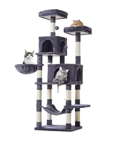 YOUME nouveau Style intérieur grand cadre d'escalade multicouche pour chat chat griffoir de luxe peluche chat arbre d'escalade
